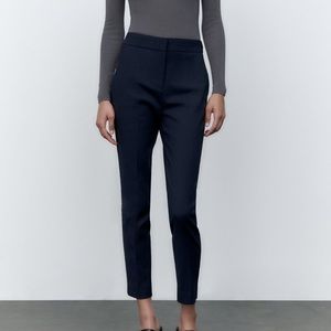NWOT Zara Women’s High Waisted Navy Pants